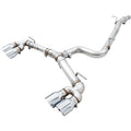 AWE Track Edition Cat-Back Exhaust System w/ 102mm Chrome Silver Tips, 2018-2019 Golf R MK7.5