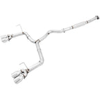 AWE Track Edition Cat-Back Exhaust System w/ 102mm Chrome Silver Tips, 2015-2021 STi & 2015-2021 WRX