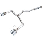 AWE Track Edition Cat-Back Exhaust System w/ 102mm Chrome Silver Tips, 2022-2026 WRX