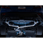 AWE Track Edition Cat-Back Exhaust System w/ 102mm Chrome Silver Tips, 2022-2026 WRX - Angle 6
