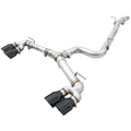 AWE Track Edition Cat-Back Exhaust System w/ 102mm Diamond Black Tips, 2015-2017 Golf R MK7