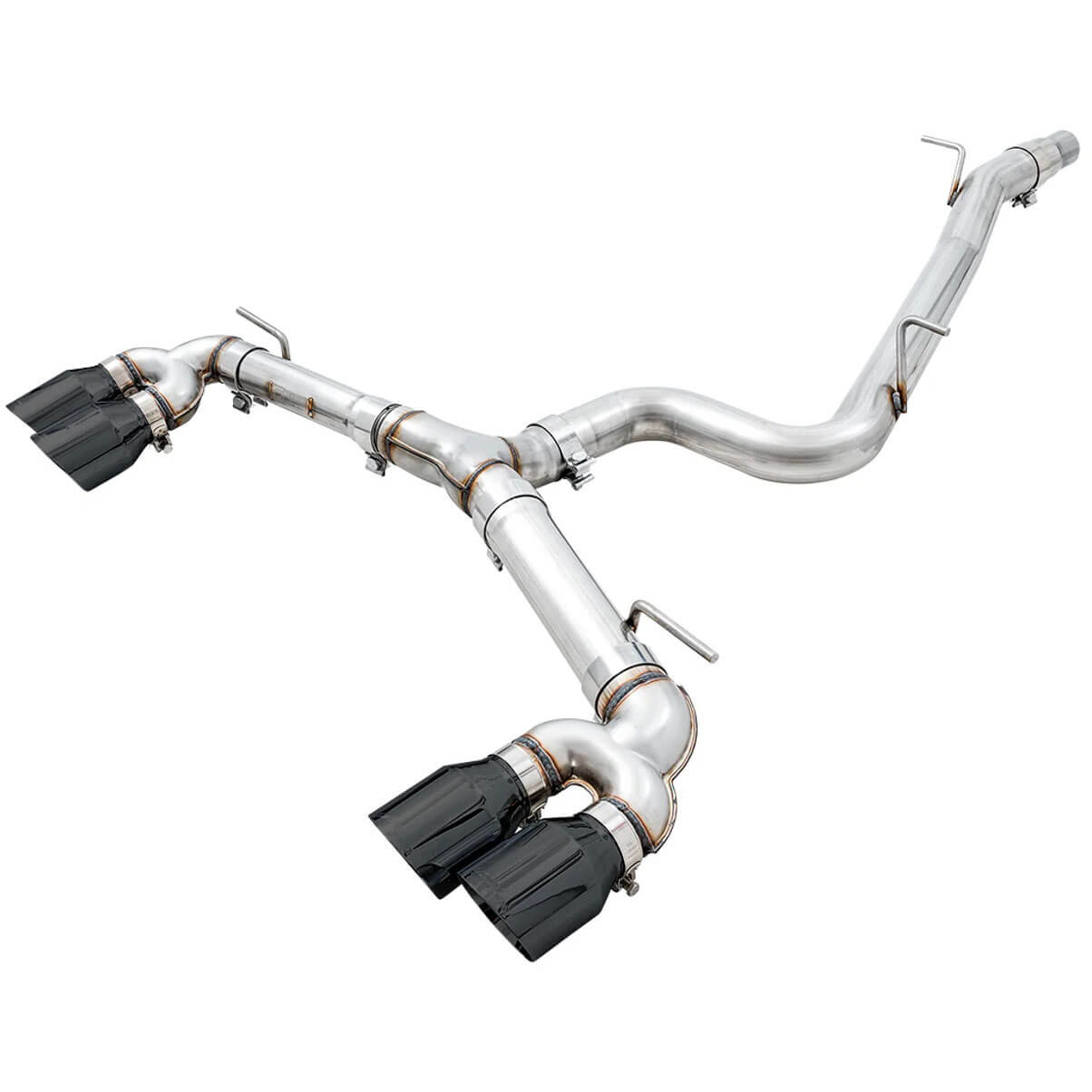 AWE Track Edition Cat-Back Exhaust System w/ 102mm Diamond Black Tips, 2015-2017 Golf R MK7