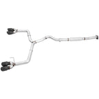 AWE Track Edition Cat-Back Exhaust System w/ 102mm Diamond Black Tips, 2015-2021 STi & 2015-2021 WRX