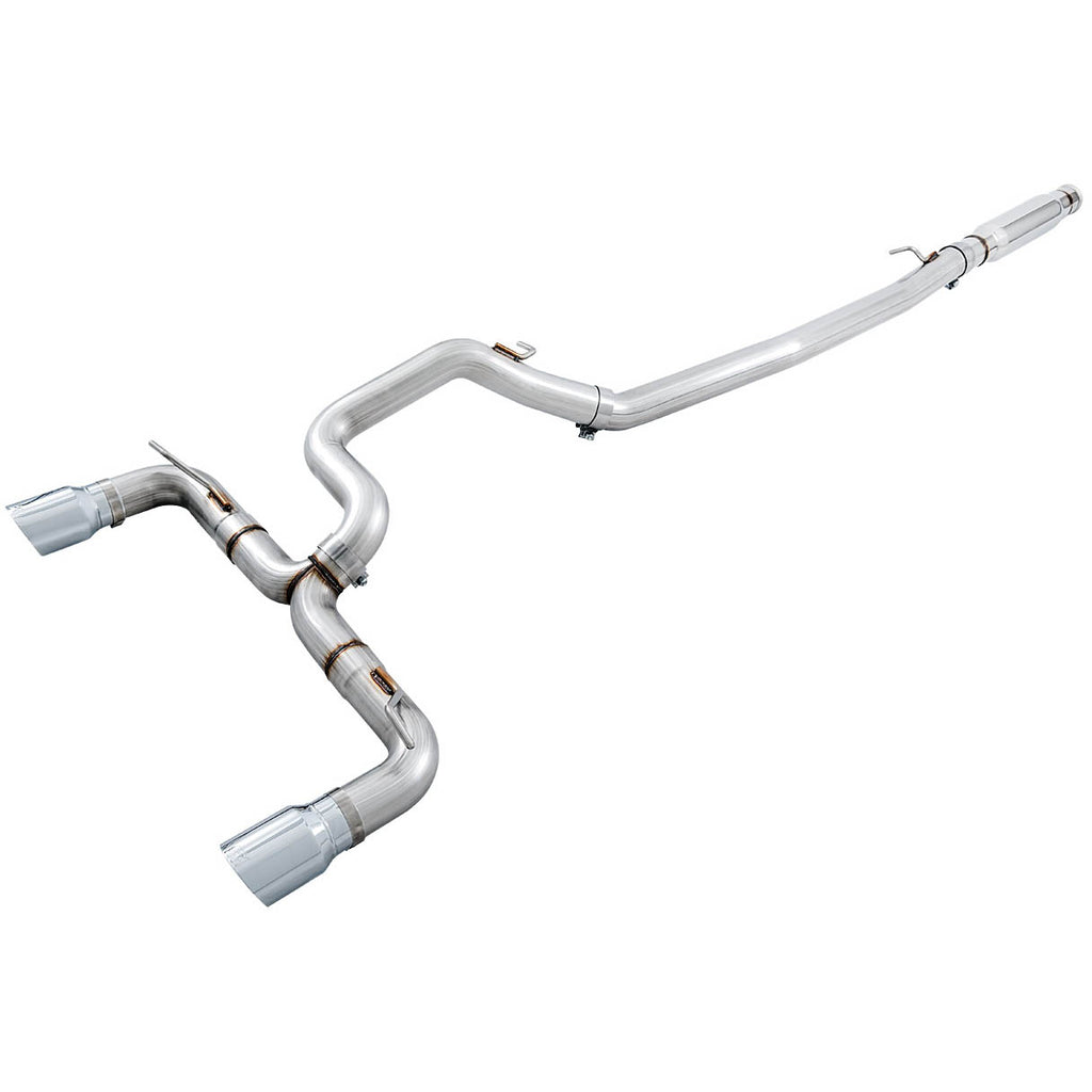 AWE Track Edition Cat-Back Exhaust System w/ Chrome Silver Tips, 2016-2018 Focus RS