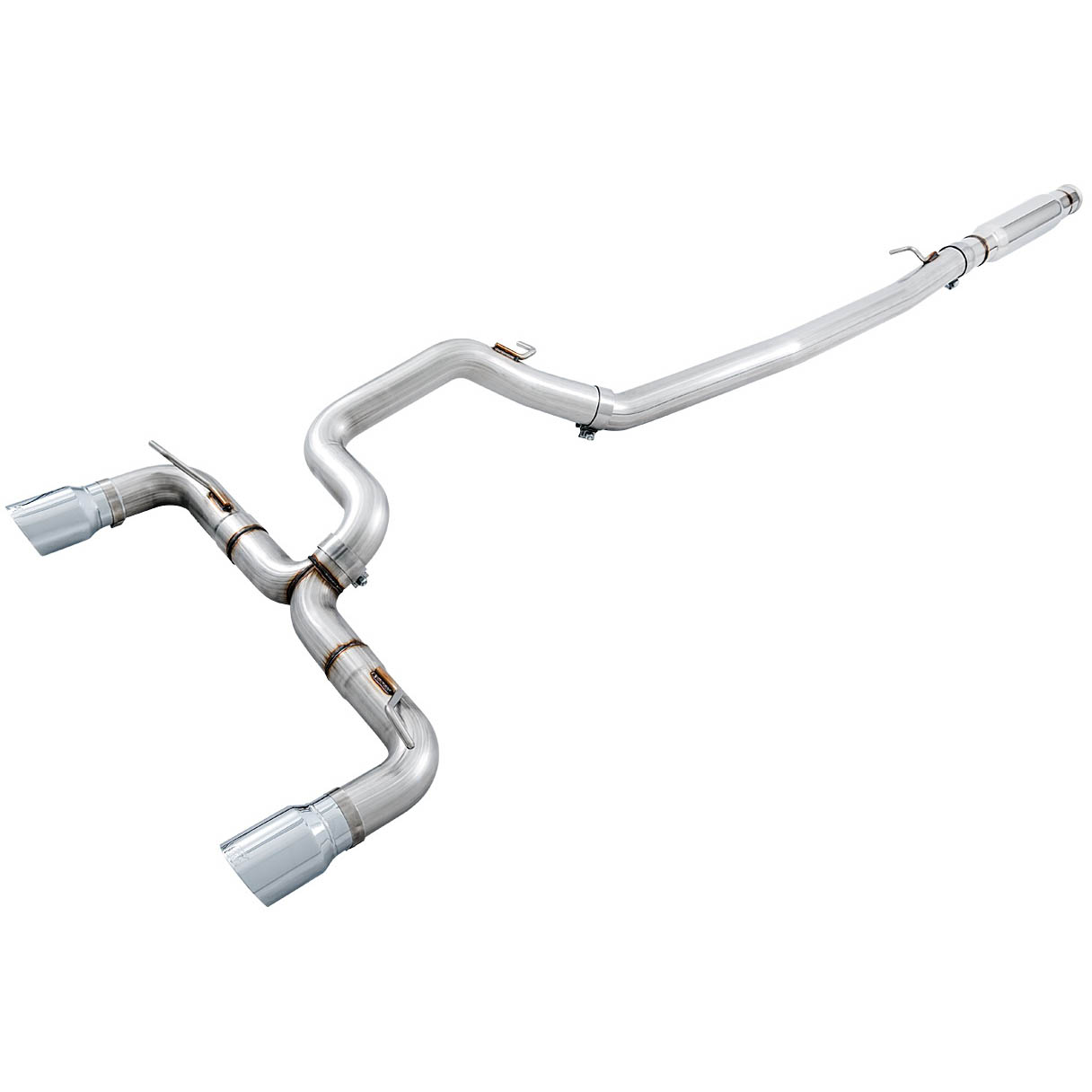 AWE Track Edition Cat-Back Exhaust System w/ Chrome Silver Tips, 2016-2018 Focus RS