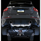 AWE Track Edition Cat-Back Exhaust System w/ Chrome Silver Tips, 2016-2018 Focus RS - Angle 2
