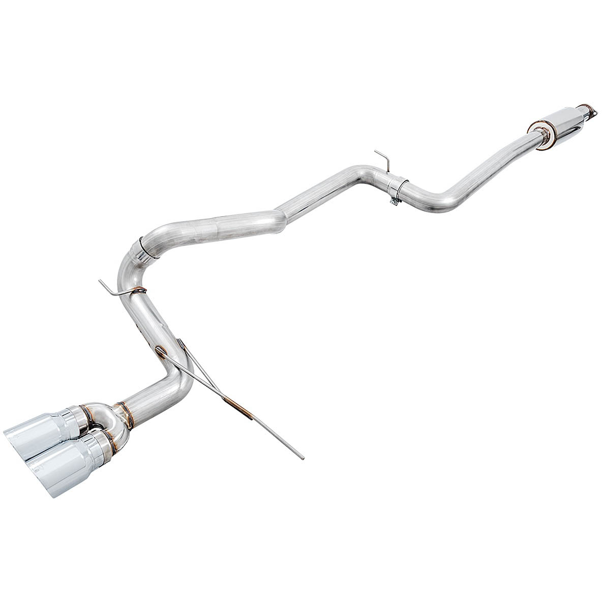 AWE Track Edition Cat-Back Exhaust System w/ Chrome Silver Tips, 2013-2018 Focus ST