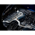 AWE Track Edition Cat-Back Exhaust System w/ Chrome Silver Tips, 2013-2026 BRZ/FR-S/86/GR86 - Angle 6
