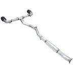 AWE Track Edition Cat-Back Exhaust System w/ Diamond Black Tips, 2013-2026 BRZ/FR-S/86/GR86 - Angle 2
