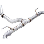 AWE Track Edition Cat-Back Exhaust System w/ Diamond Black Tips, 2013-2026 BRZ/FR-S/86/GR86 - Angle 3