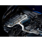 AWE Track Edition Cat-Back Exhaust System w/ Diamond Black Tips, 2013-2026 BRZ/FR-S/86/GR86 - Angle 6