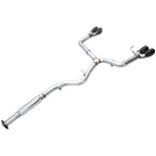 AWE Track Edition Cat-Back Exhaust System w/ Diamond Black Tips, 2022-2026 WRX - Angle 2