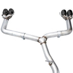 AWE Track Edition Cat-Back Exhaust System w/ Diamond Black Tips, 2022-2026 WRX - Angle 4
