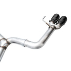 AWE Track Edition Cat-Back Exhaust System w/ Diamond Black Tips, 2022-2026 WRX - Angle 5