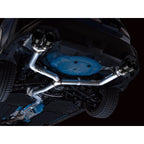 AWE Track Edition Cat-Back Exhaust System w/ Diamond Black Tips, 2022-2026 WRX - Angle 6