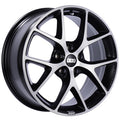 BBS SR Wheel - 18x8 / +48 / 5x100 - Satin Black Diamond Cut Face