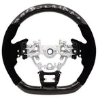 BLOX Racing Carbon/Alcantara Steering Wheel w/ Black Stitching, 2022-2025 WRX