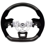 BLOX Racing Carbon/Alcantara Steering Wheel w/ Black Stitching, 2022-2025 WRX - Angle 2