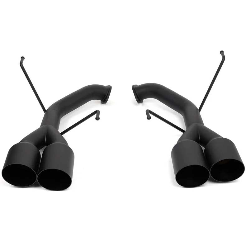 BLOX Racing Muffler Delete Kit (4in, Matte Black Tips), 2022-2026 WRX
