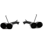 BLOX Racing Muffler Delete Kit (4in, Matte Black Tips), 2022-2026 WRX - Angle 2