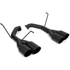 BLOX Racing Muffler Delete Kit (4in, Matte Black Tips), 2022-2026 WRX - Angle 3
