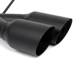 BLOX Racing Muffler Delete Kit (4in, Matte Black Tips), 2022-2026 WRX - Angle 5