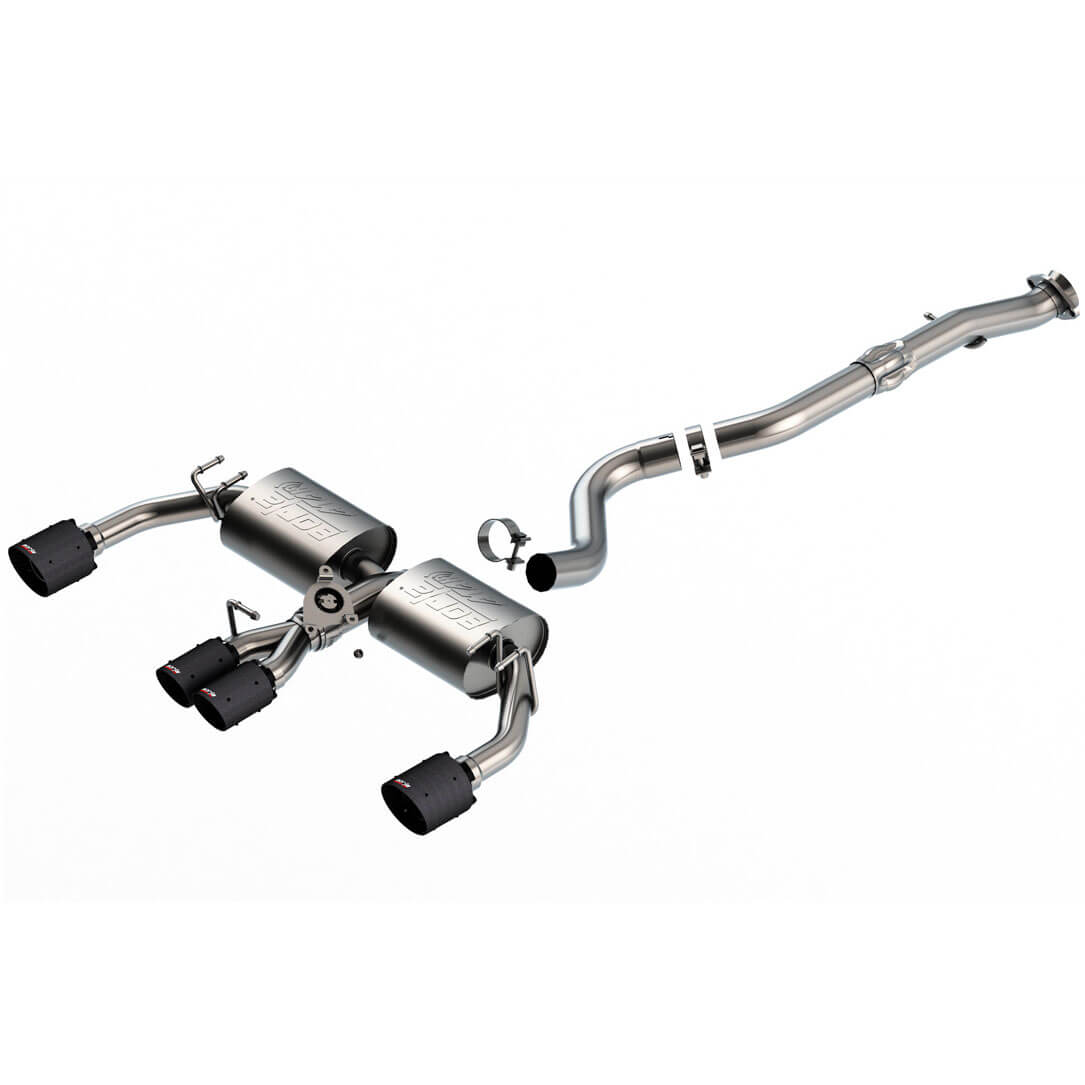 Borla ATAK Active Cat-Back Exhaust System w/ Quad Carbon Fiber Tips, 2023-2025 GR Corolla