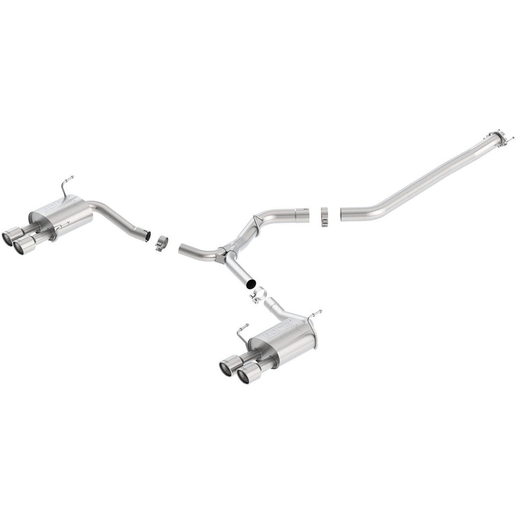 Borla ATAK Cat-Back Exhaust System w/ 3.5in Polished Tips, 2011-2014 WRX & 2011-2014 STi