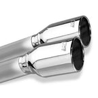 Borla ATAK Cat-Back Exhaust System w/ 3.5in Polished Tips, 2011-2014 WRX & 2011-2014 STi - Angle 2