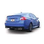 Borla ATAK Cat-Back Exhaust System w/ 3.5in Polished Tips, 2011-2014 WRX & 2011-2014 STi - Angle 3