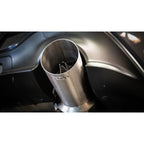 Borla ATAK Cat-Back Exhaust System w/ 4.5in Polished Chrome Tips, 2022-2026 BRZ & GR86 - Angle 3