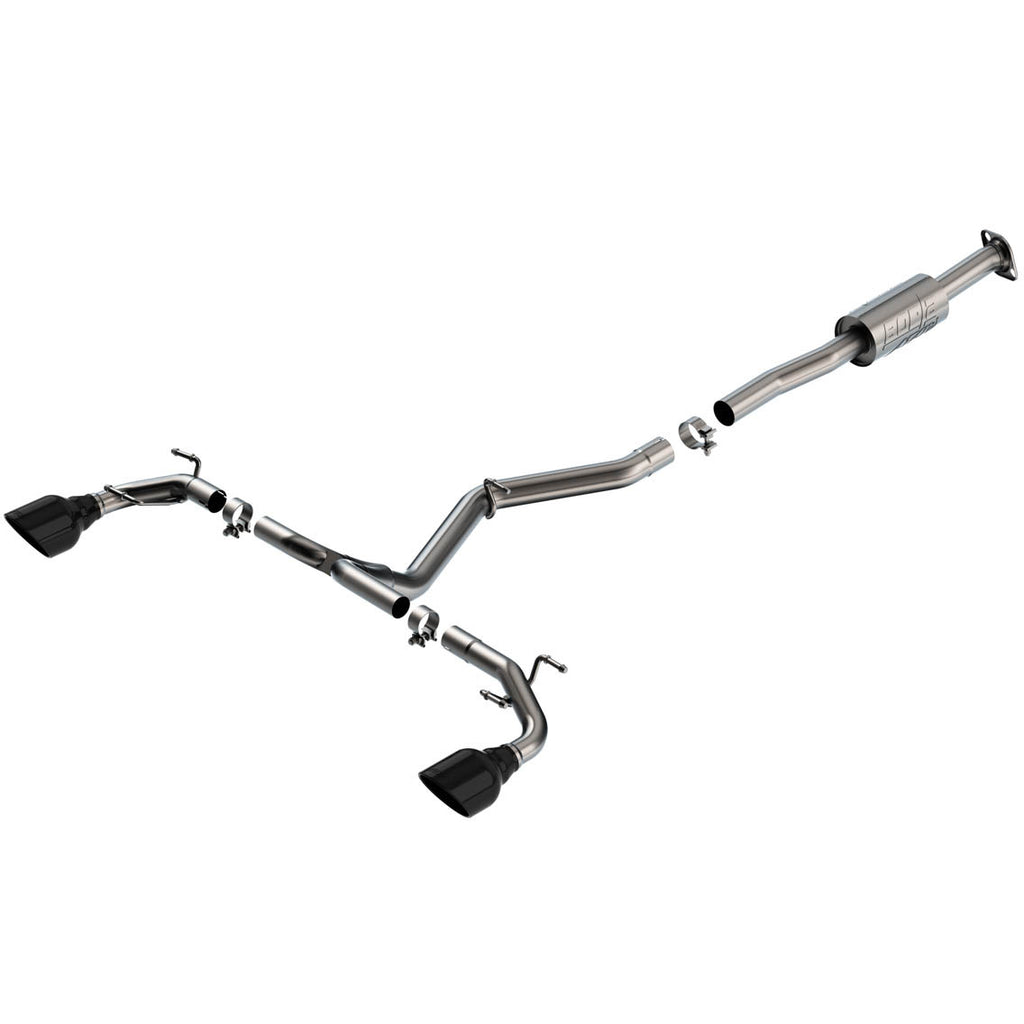 Borla ATAK Cat-Back Exhaust System w/ 5in Black Chrome Tips, 2022-2026 BRZ & GR86