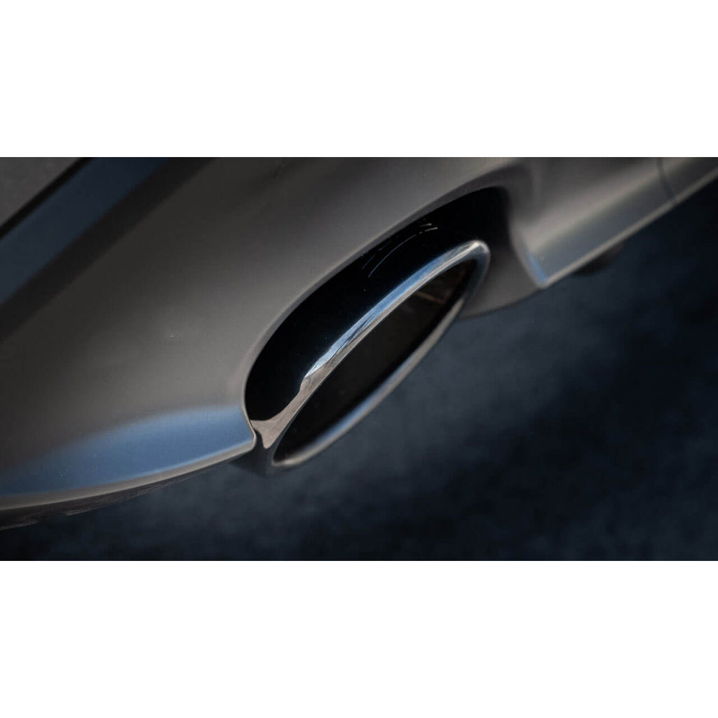 Borla ATAK Cat-Back Exhaust System w/ 5in Black Chrome Tips, 2022-2026 BRZ & GR86 - Angle 3