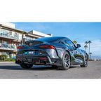 Borla ATAK Cat-Back Exhaust System w/ Black Chrome Tips, 2020-2025 GR Supra - Angle 2