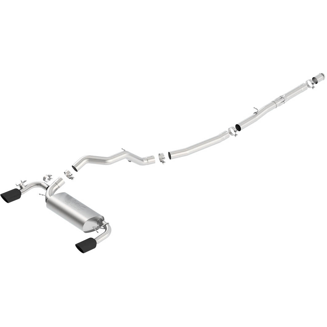 Borla ATAK Cat-Back Exhaust System w/ Black Tip, 2016-2018 Focus RS