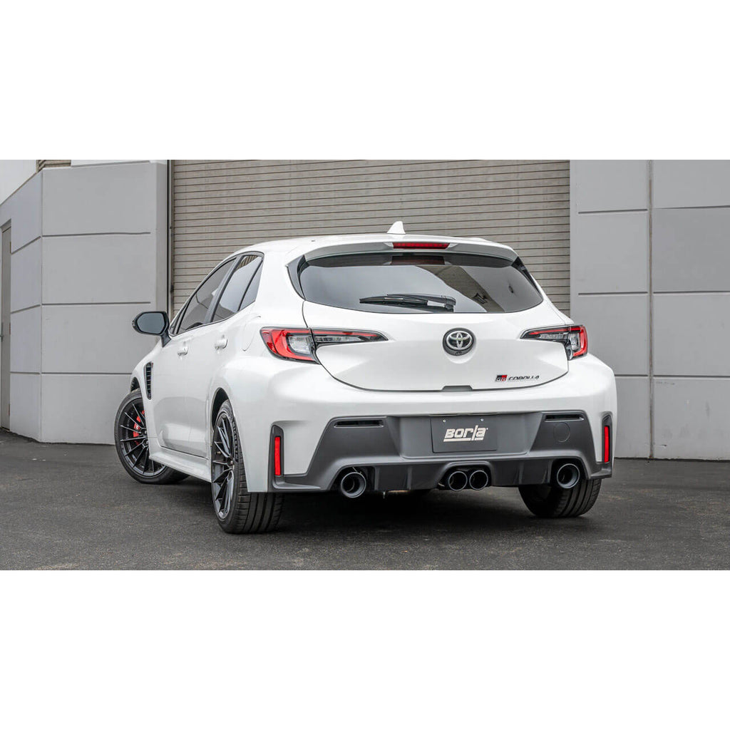 Borla ATAK Cat-Back Exhaust System w/ Black Tips, 2023-2025 GR Corolla - Angle 2