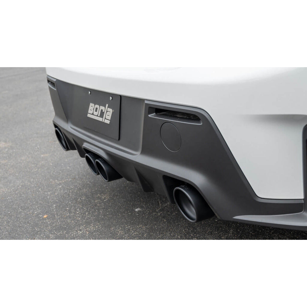 Borla ATAK Cat-Back Exhaust System w/ Black Tips, 2023-2025 GR Corolla - Angle 3