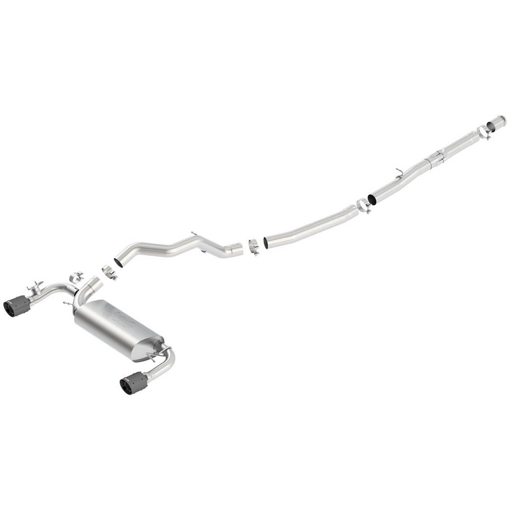 Borla ATAK Cat-Back Exhaust System w/ Carbon Fiber Tips, 2016-2018 Focus RS