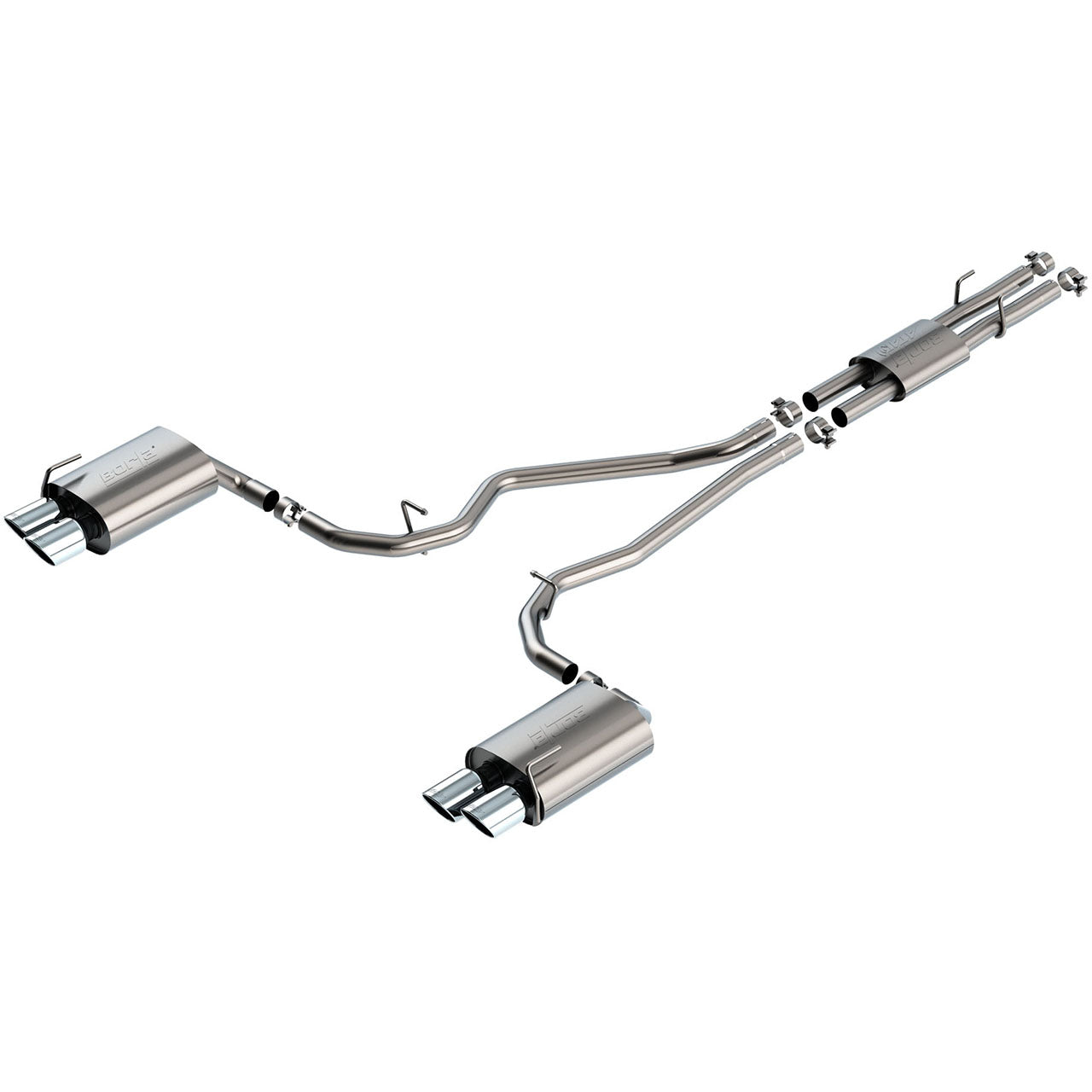 Borla ATAK Cat-Back Exhaust System w/ Chrome Tips, 2020 Explorer ST
