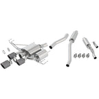 Borla ATAK Cat-Back Exhaust System w/ Triple Carbon Fiber Tips, 2017-2021 Civic Type R