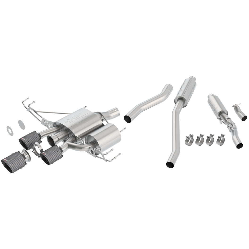Borla ATAK Cat-Back Exhaust System w/ Triple Carbon Fiber Tips, 2017-2021 Civic Type R