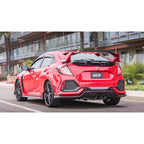 Borla ATAK Cat-Back Exhaust System w/ Triple Carbon Fiber Tips, 2017-2021 Civic Type R - Angle 2