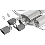 Borla ATAK Cat-Back Exhaust System w/ Triple Carbon Fiber Tips, 2017-2021 Civic Type R - Angle 3