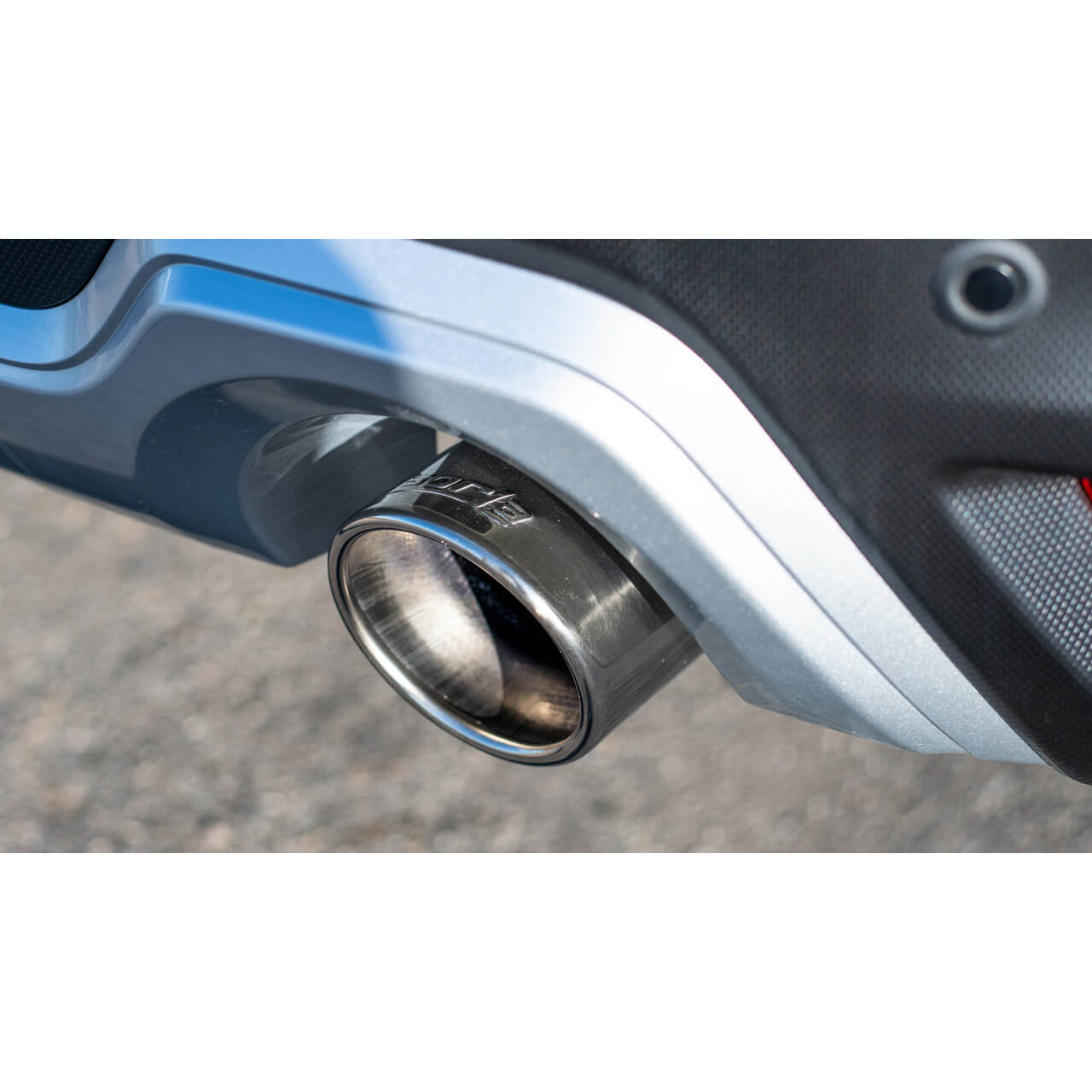 Borla S-Type Axle-Back Exhaust System w/ 3.5in Polished Tip, 2019-2024 Forester 2.5L - Angle 2