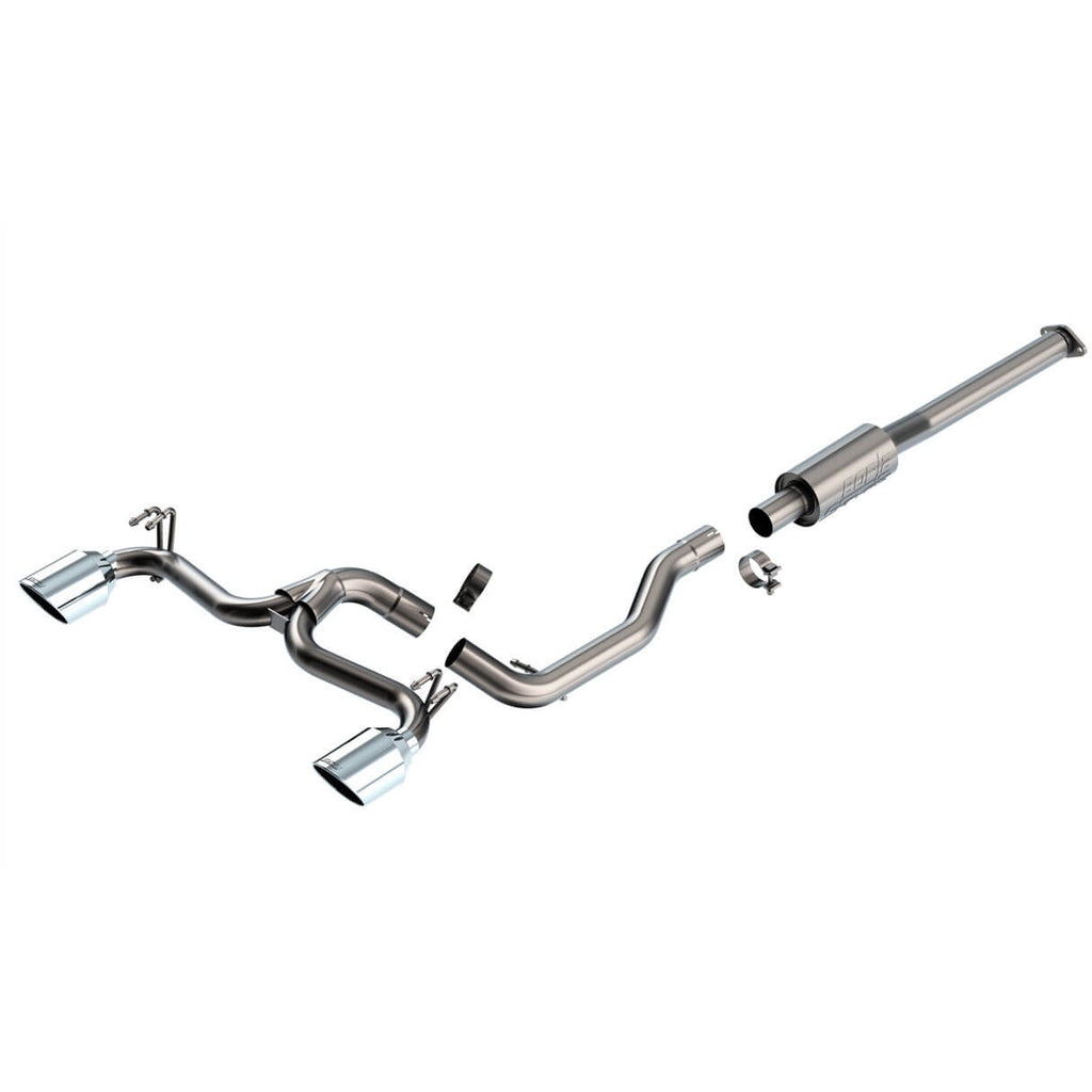 Borla S-Type Cat-Back Exhaust System (2.75 to Dual 2.25in), 2008-2015 EVO X