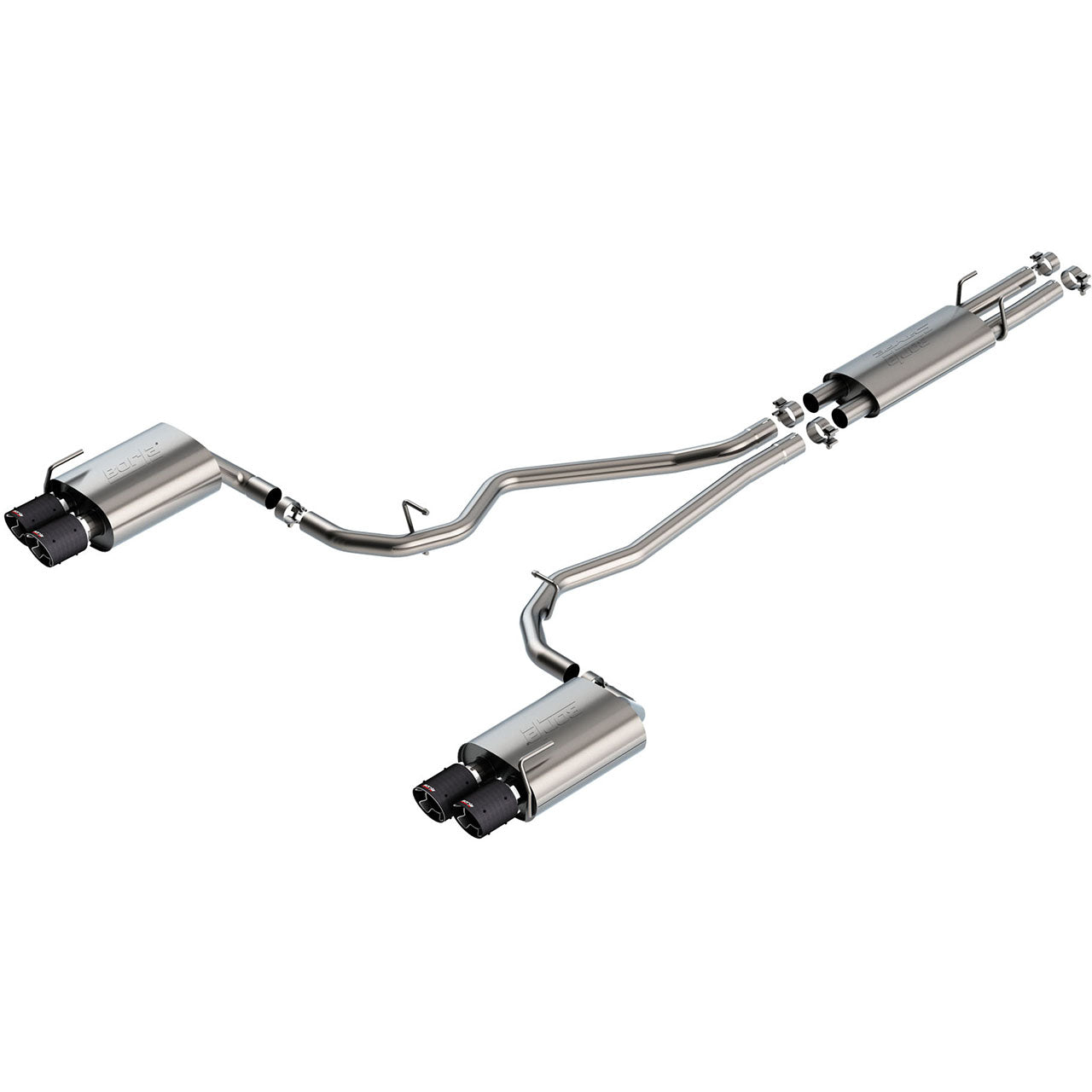 Borla S-Type Cat-Back Exhaust System w/ Carbon Fiber Tips, 2020 Explorer ST