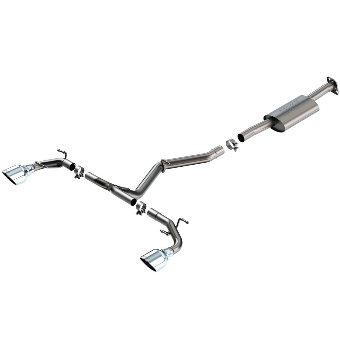 Borla S-Type Cat-Back Exhaust System w/ Polished Tips, 2022-2026 BRZ & GR86