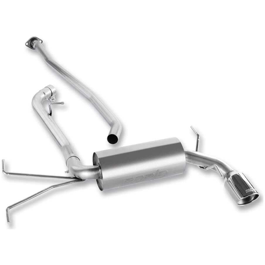Borla S-Type Cat-Back Exhaust System w/ Single SS Tip, 2008-2011 Impreza 2.5i Wagon
