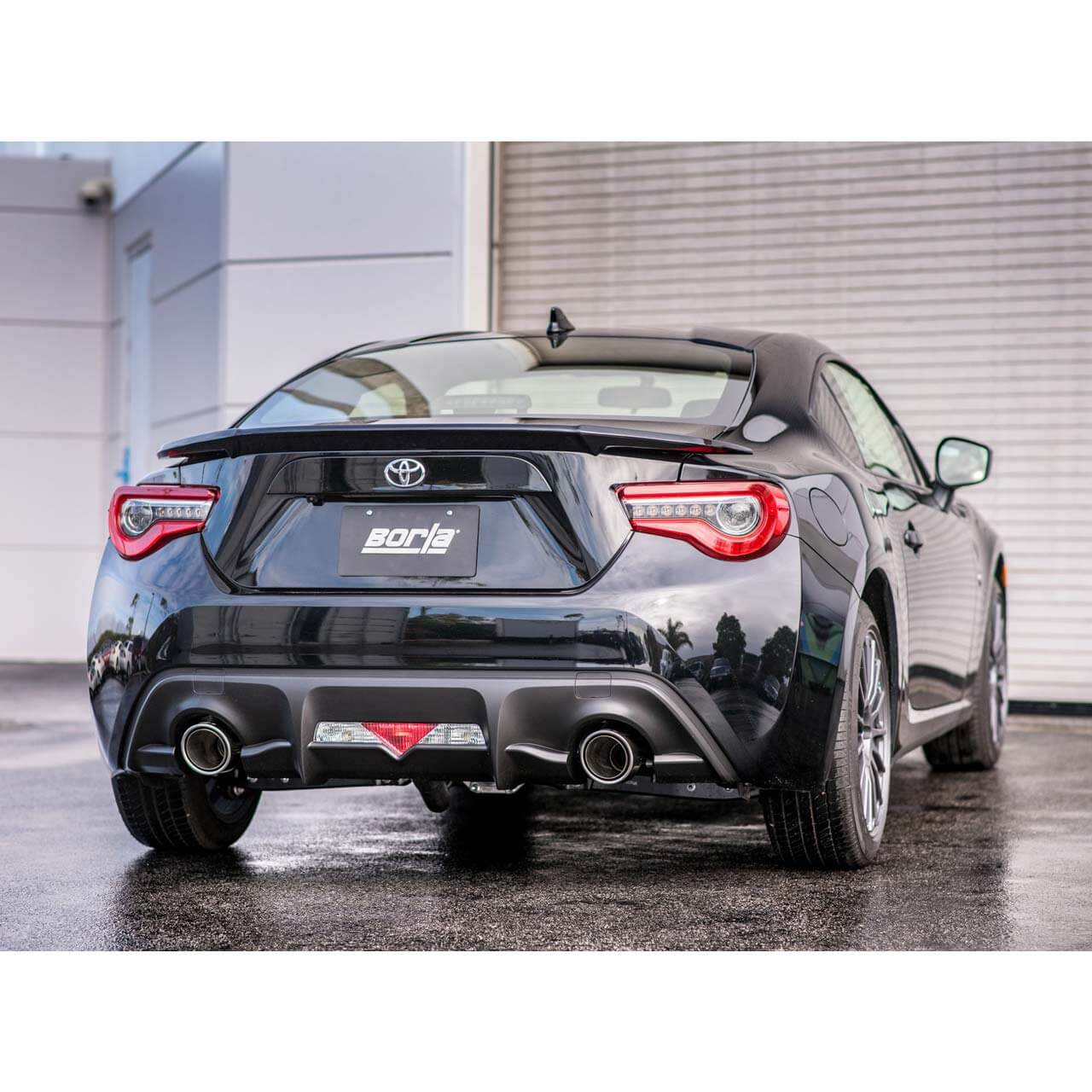 Borla Touring Axle-Back Exhaust System w/ 4.5in Polished Tips, 2017-2020 BRZ & 2017-2020 Toyota 86 - Angle 3