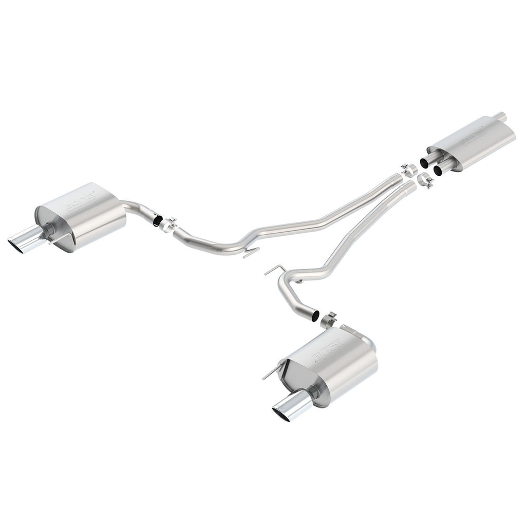 Borla Touring Cat-Back Exhaust System (EC-Type), 2015-2017 Mustang 2.3L EcoBoost